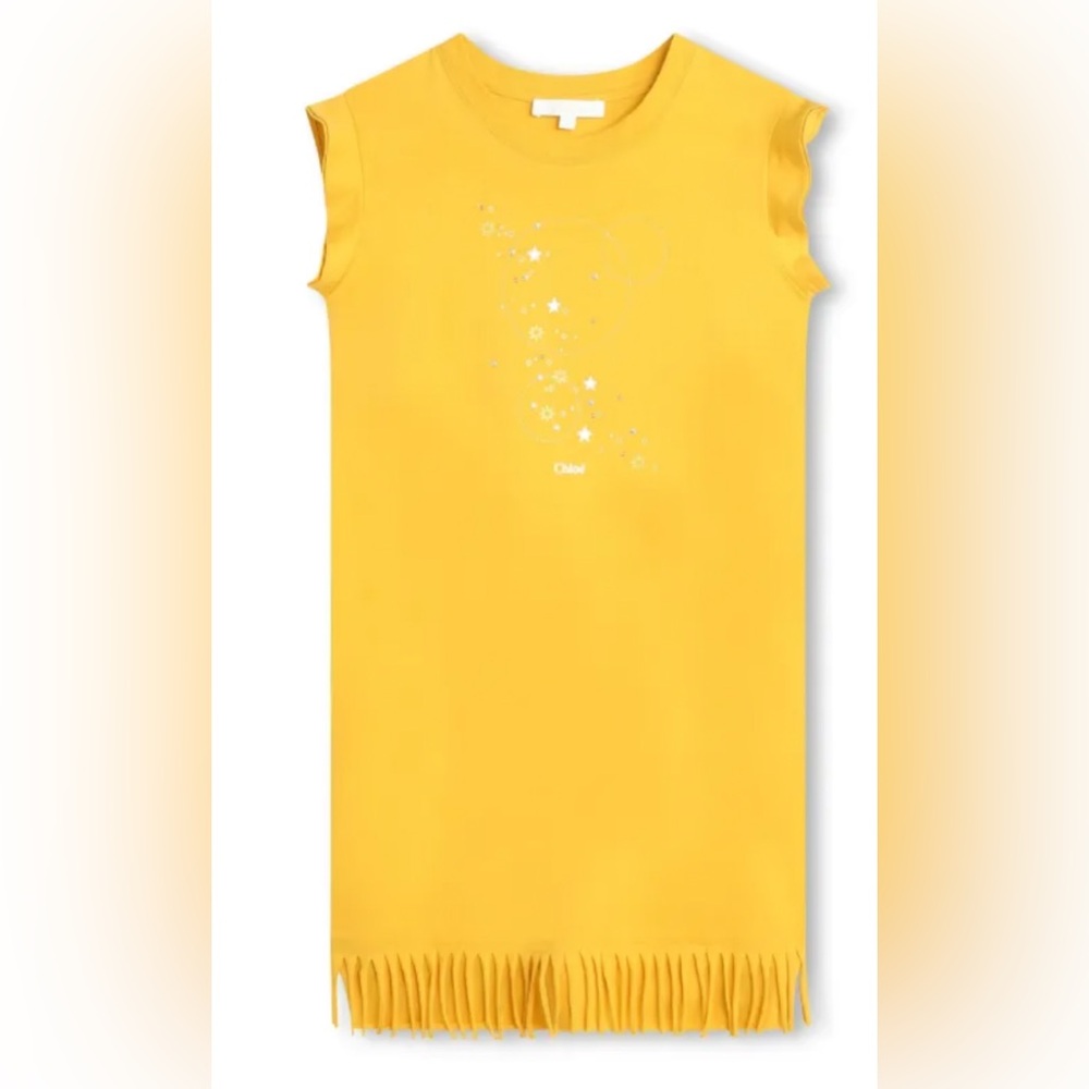 Chloé Kids graphic-print organic cotton dress size 8